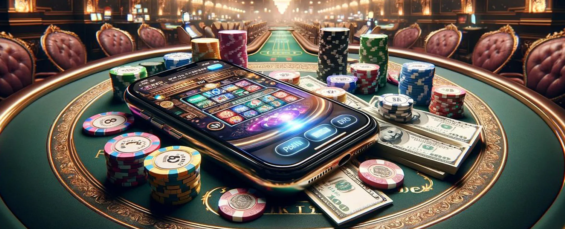 Luxurious 747-1 Online Casino Interior