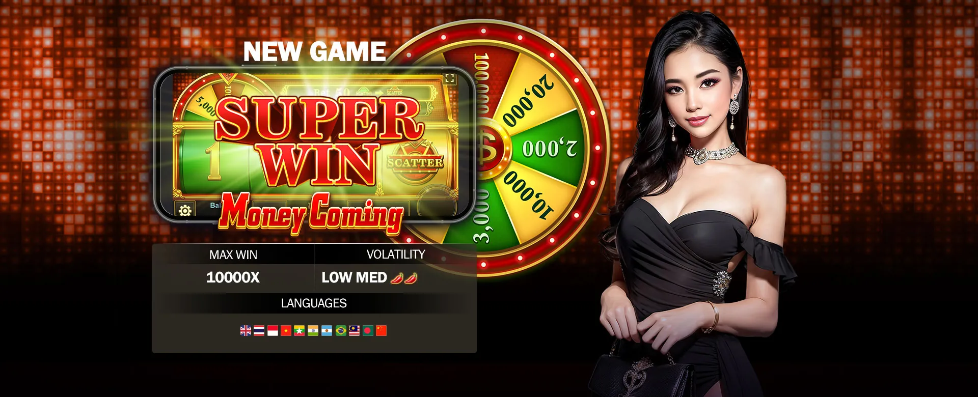Dynamic panoramic view of 747-1 online casino lobby